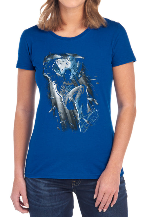 Batman Bat Crash Womens T-Shirt