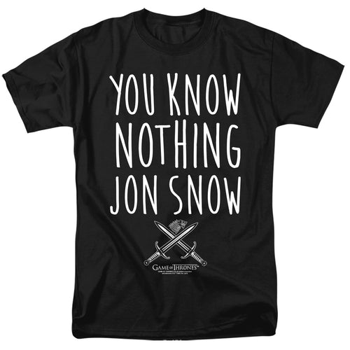 Game of Thrones You Know Nothing Jon Snow T-Shirt