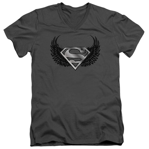 Superman Dirty Wings V-Neck T-Shirt