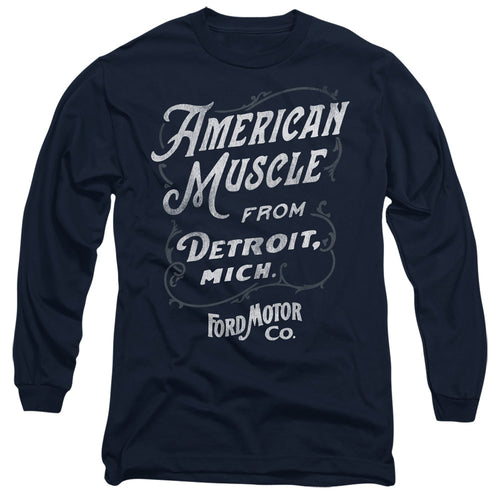 Ford American Muscle Classic Script Long Sleeve T-Shirt