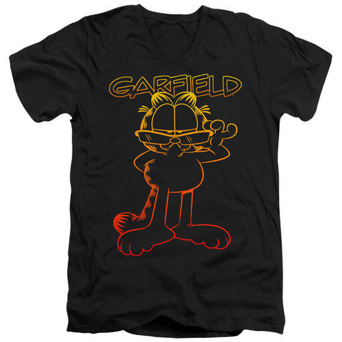 Garfield Hotshot Garfield V-Neck T-Shirt