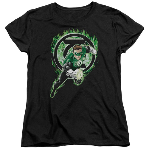 Green Lantern Space Cop Womens T-Shirt