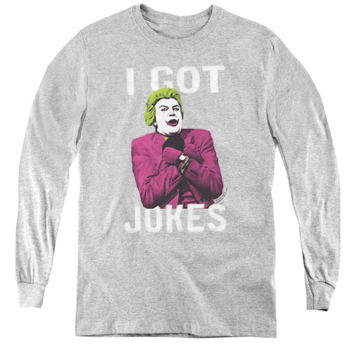 Batman Got Jokes Youth Long Sleeve T-Shirt