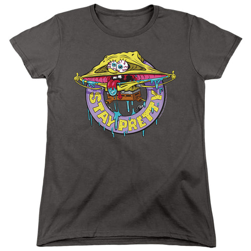 Spongebob Squarepants Stay Pretty Womens T-Shirt