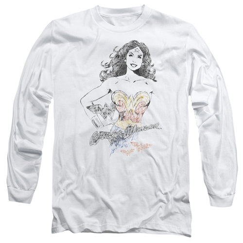 Justice League Wonder Squiggles Long Sleeve T-Shirt