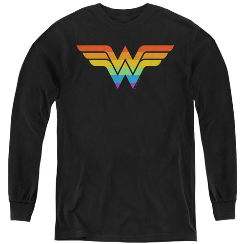 DC Comics Wonder Woman Rainbow Youth Long Sleeve T-Shirt