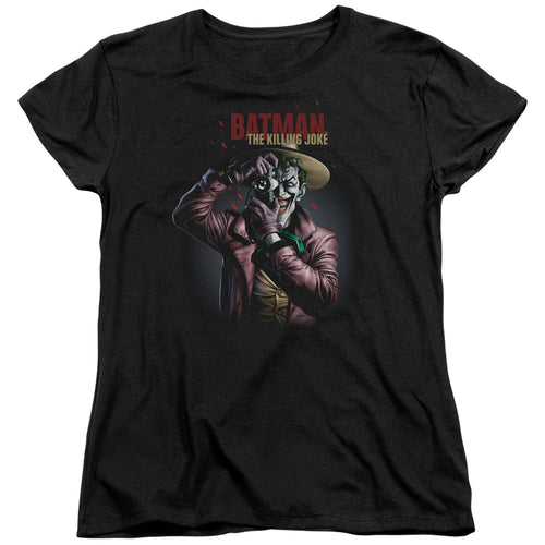 Batman Killing Joke Camera Womens T-Shirt