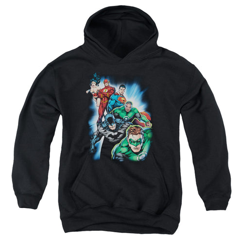 Justice League Heroes Unite Youth Hoodie