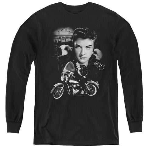 Elvis Presley The King Rides Again Youth Long Sleeve T-Shirt
