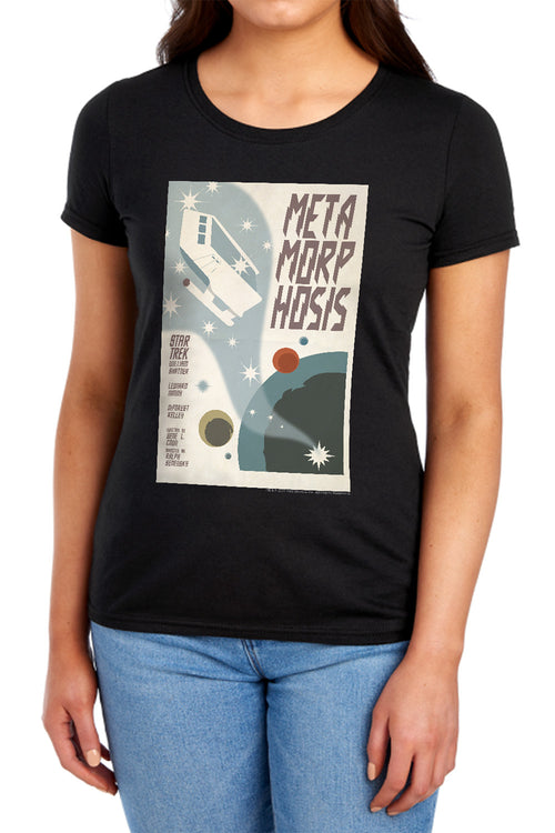 Star Trek Juan Ortiz Metamorphosis Black Womens T-Shirt