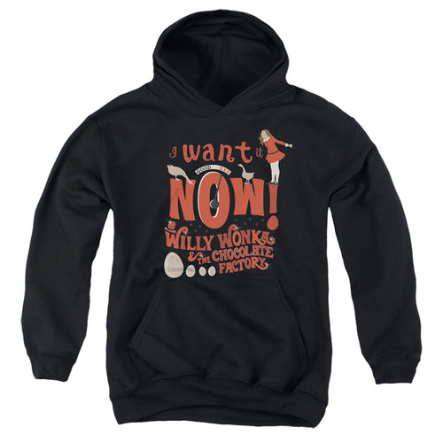 Willy Wonka & the Chocolate Factory I Want It Now Youth Hoodie