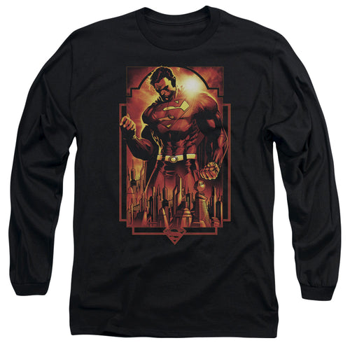 Superman Metropolis Deco Long Sleeve T-Shirt