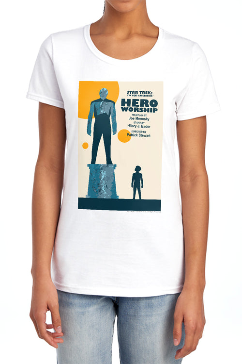 Star Trek Hero Worship Womens T-Shirt