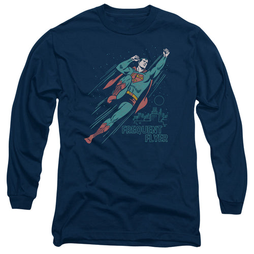 Superman Frequent Flyer Long Sleeve T-Shirt