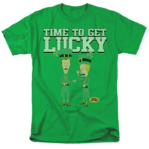 Beavis and Butthead St. Patrick'S Day Getting Lucky T-Shirt