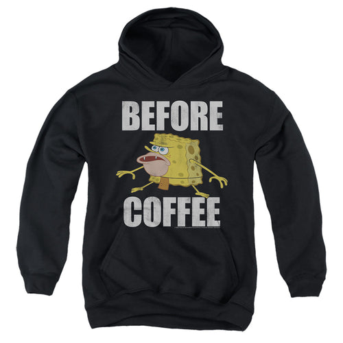 Spongebob Squarepants Before Coffee Meme Youth Hoodie