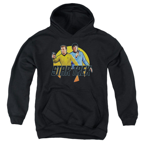 Star Trek Kirk and Spock Phasers Youth Hoodie