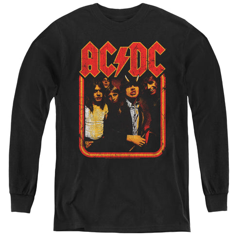AC/DC Group Distressed Youth Long Sleeve T-Shirt