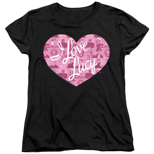 I Love Lucy Many Moods Logo Womens T-Shirt