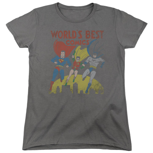 Justice League Worlds Best Womens T-Shirt