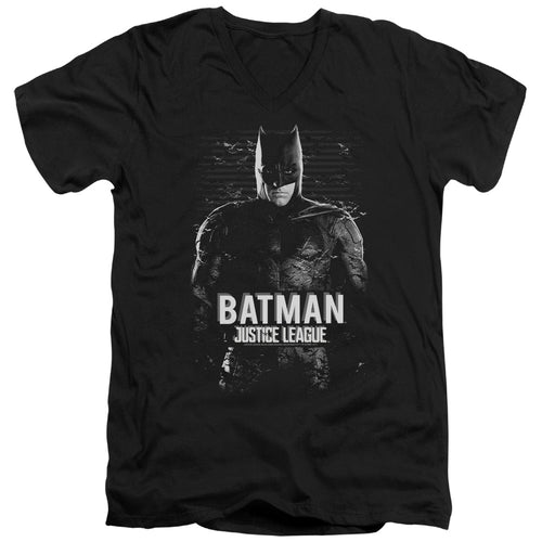 Justice League Batman V-Neck T-Shirt
