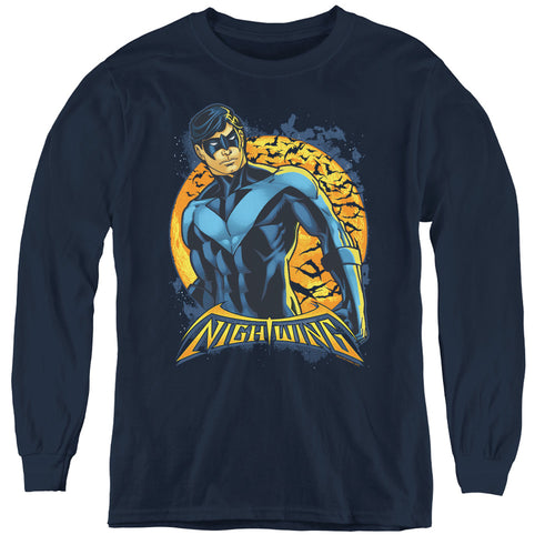 Batman Nightwing Moon Youth Long Sleeve T-Shirt