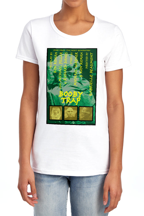 Star Trek Booby Trap Womens T-Shirt