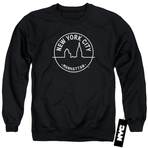 New York City Manhattan Badge Crewneck Sweatshirt