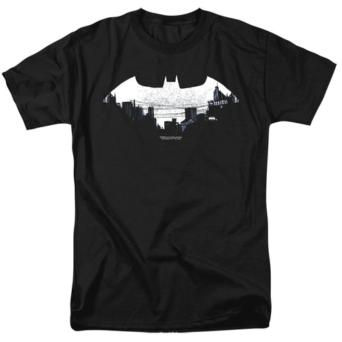 Batman Bat Logo Cityscape T-Shirt