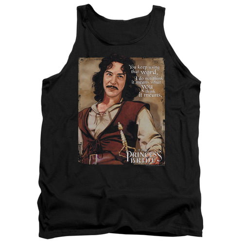 The Princess Bride Word Black Tank Top