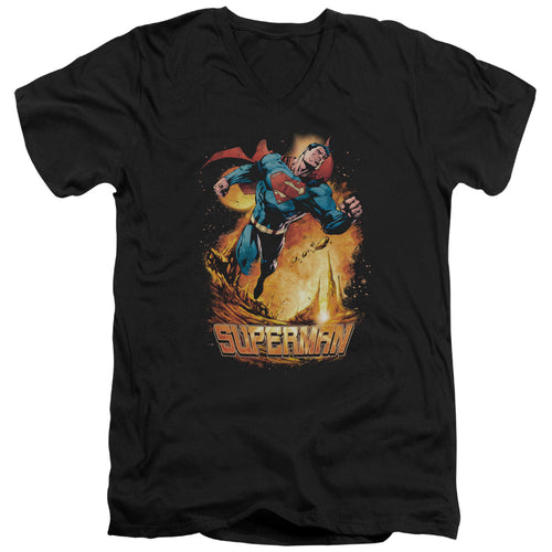 Superman Space Case V-Neck T-Shirt
