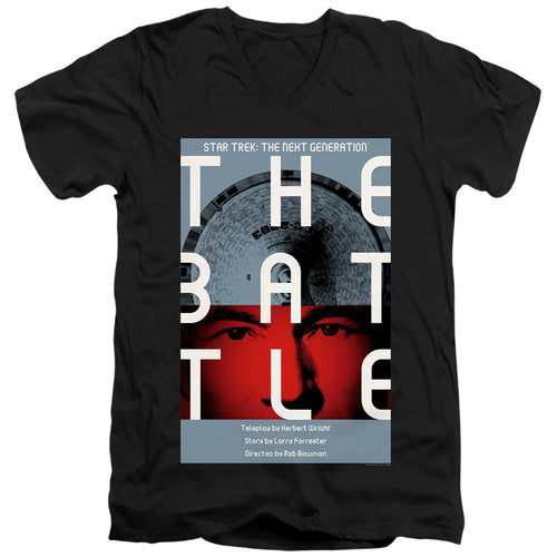Star Trek The Battle Black V-Neck T-Shirt
