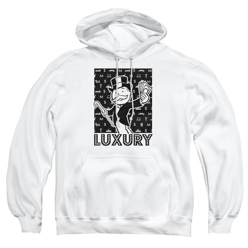 Monopoly Luxury White Pullover Hoodie