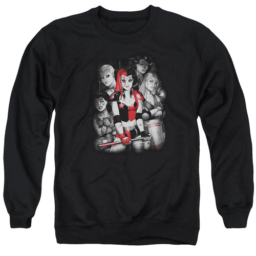 Batman Bad Gals Bw Crewneck Sweatshirt