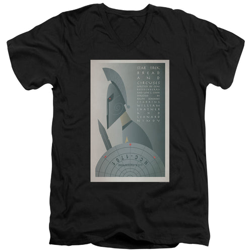 Star Trek Juan Ortiz Bread and Circuses Black V-Neck T-Shirt