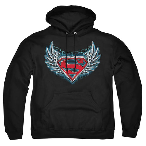 Superman Steel Wings Logo Pullover Hoodie