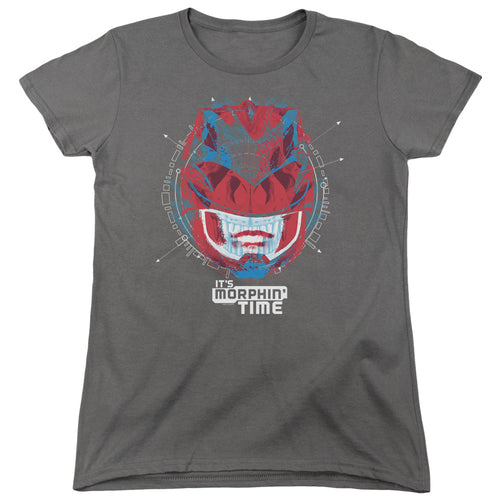 Mighty Morphin Power Rangers: The Movie Its Morphin Time Womens T-Shirt