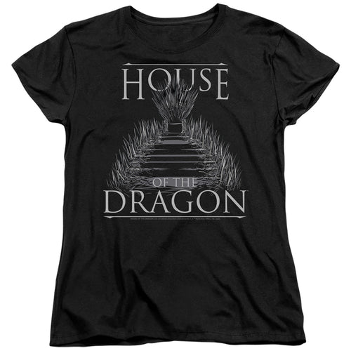 House of the Dragon Sword Throne Womens T-Shirt