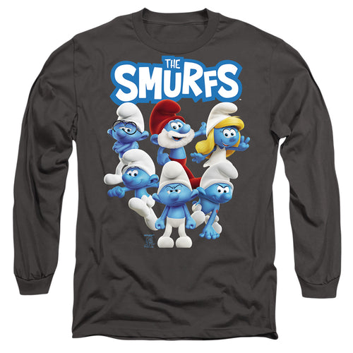 The Smurfs Group Shot Long Sleeve T-Shirt