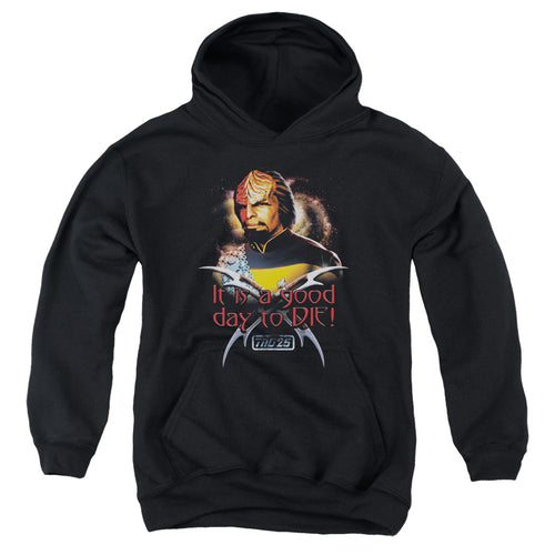 Star Trek Worf Good Day to Die Youth Hoodie