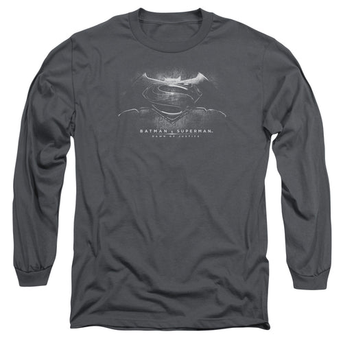 Batman v Superman Bw Logo Long Sleeve T-Shirt