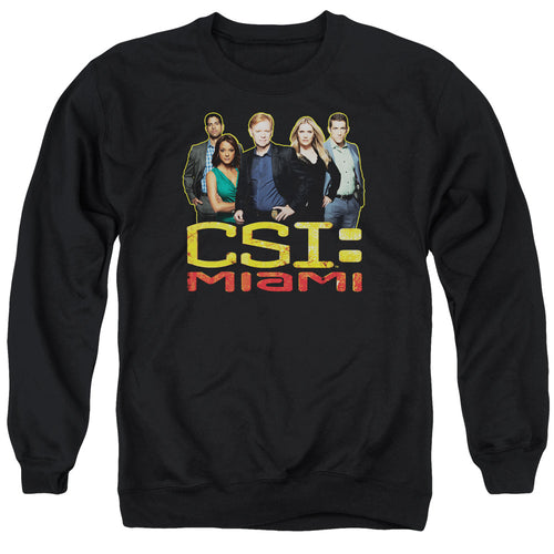 CSI: Miami The Cast In Black Crewneck Sweatshirt