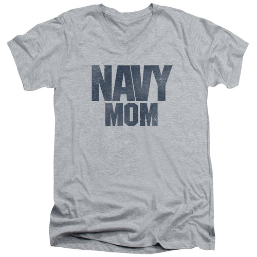 U.S. Navy Mom V-Neck T-Shirt
