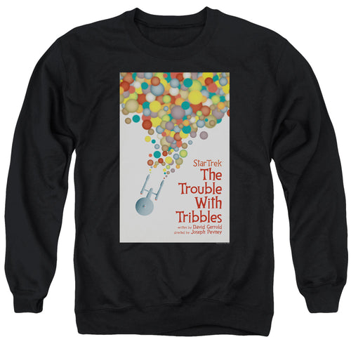 Star Trek Juan Ortiz The Trouble With Tribbles Black Crewneck Sweatshirt