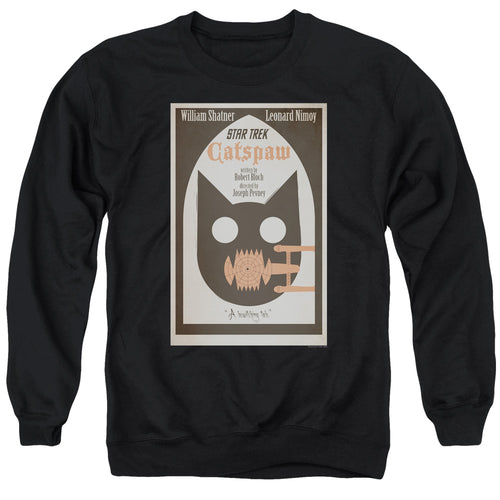 Star Trek Juan Ortiz Catspaw Black Crewneck Sweatshirt