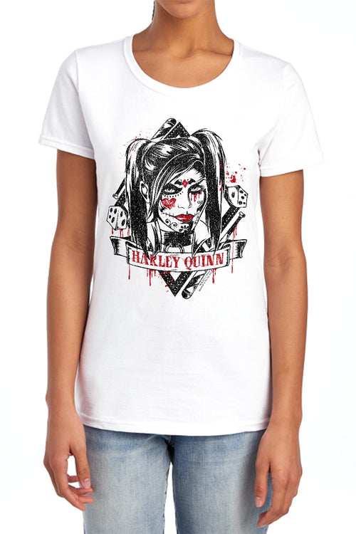 Batman Sugar Quinn Womens T-Shirt