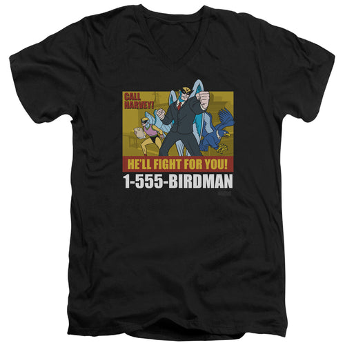 Harvey Birdman, Attorney at Law Birdman Ad V-Neck T-Shirt