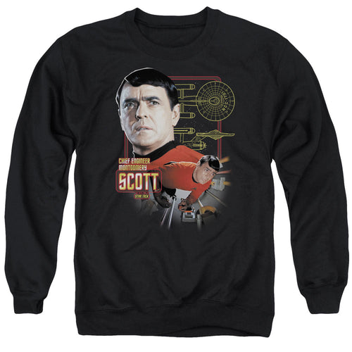 Star Trek Chief Engineer Montgomery Scott Crewneck Sweatshirt