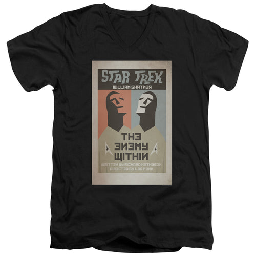 Star Trek The Enemy Within Black V-Neck T-Shirt