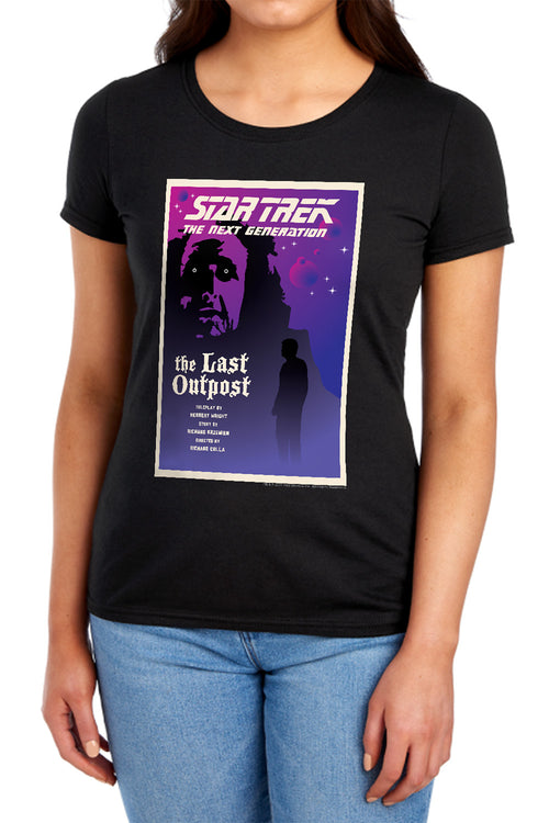 Star Trek The Last Outpost Black Womens T-Shirt